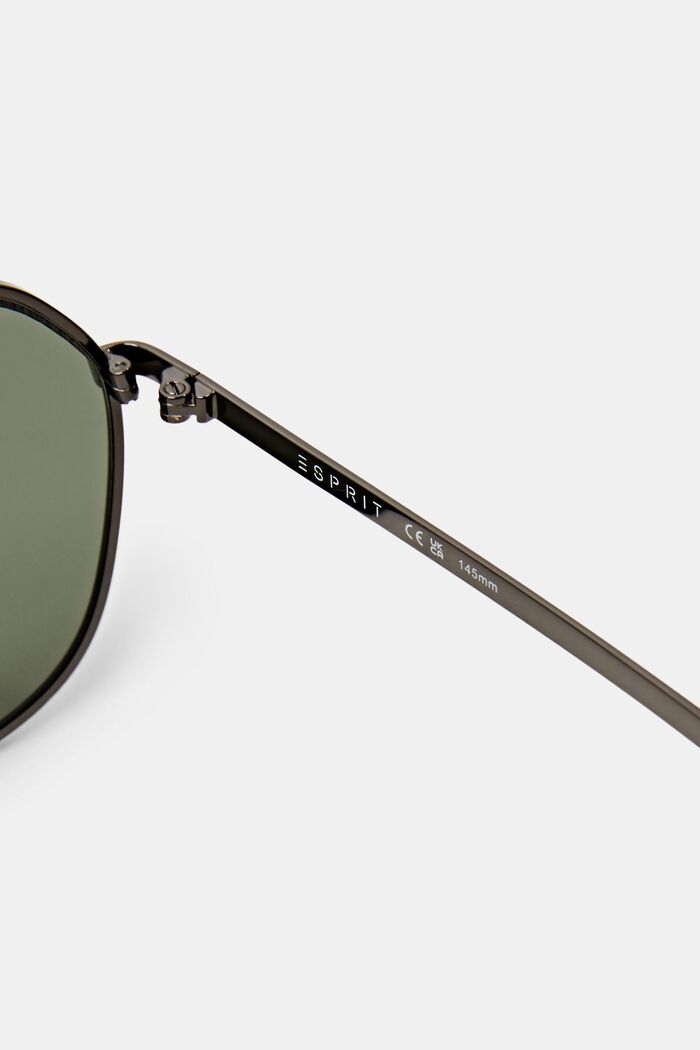 Unisex Sonnenbrille mit Metallfassung, GREY, detail image number 3