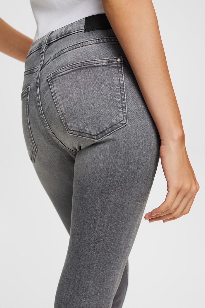 Skinny Jeans mit Superstretch, GREY MEDIUM WASHED, detail image number 4