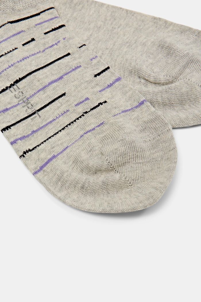 2er-Pack Nicht sichtbare, knöchelhohe Socken aus Bio-Baumwolle, STORM GREY, detail image number 2
