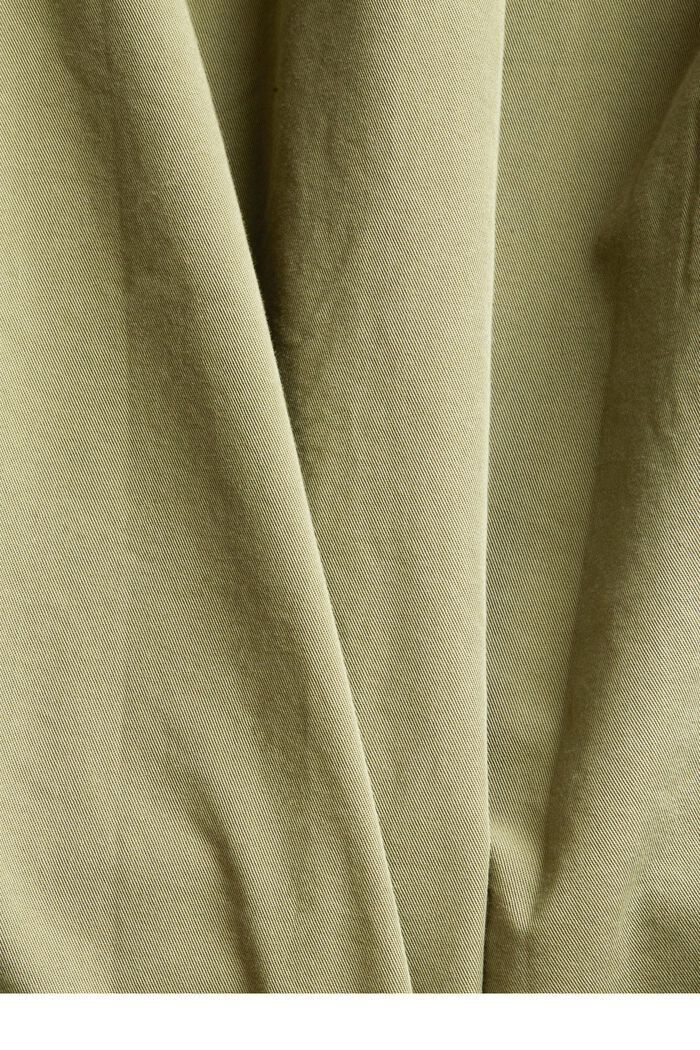 Canvas-Kleid aus 100% Pima-Baumwolle, LIGHT KHAKI, detail image number 1