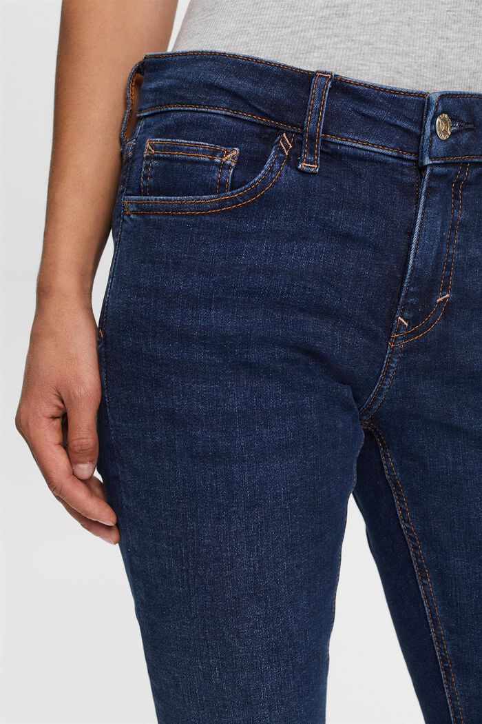 Skinny Jeans mit mittlerer Bundhöhe, BLUE DARK WASHED, detail image number 2