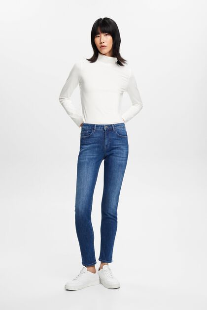 Mid-Rise-Stretchjeans in Slim Fit
