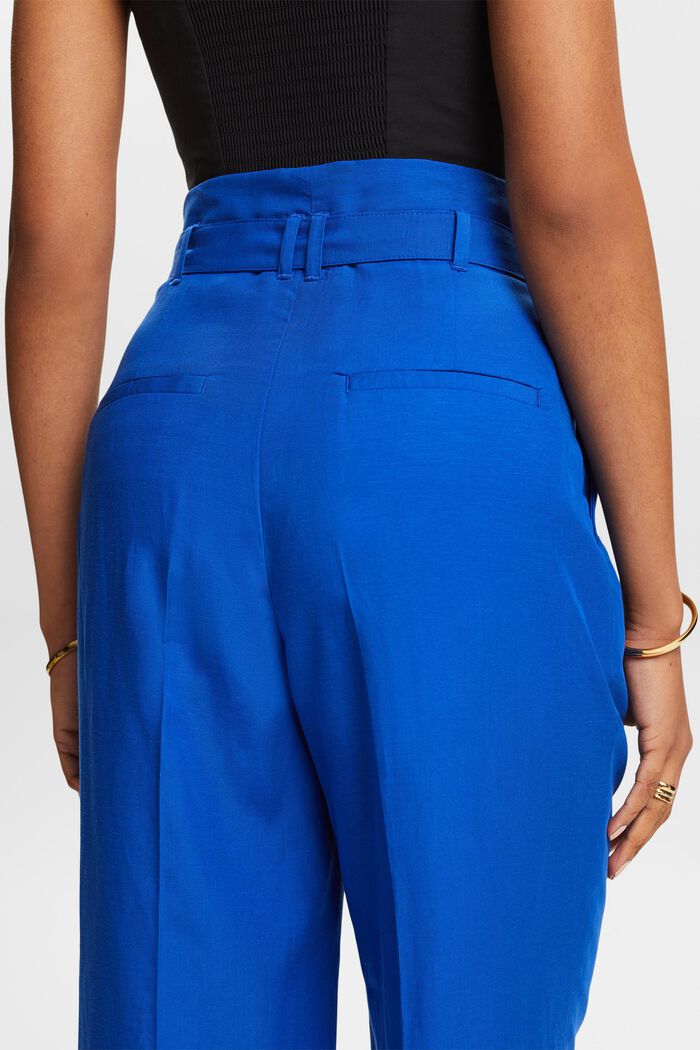 Mix and Match: Verkürzte Culotte mit hoher Taille, BRIGHT BLUE, detail image number 3