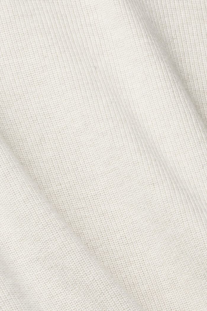 Gerippter Rollkragenpullover, OFF WHITE, detail image number 1