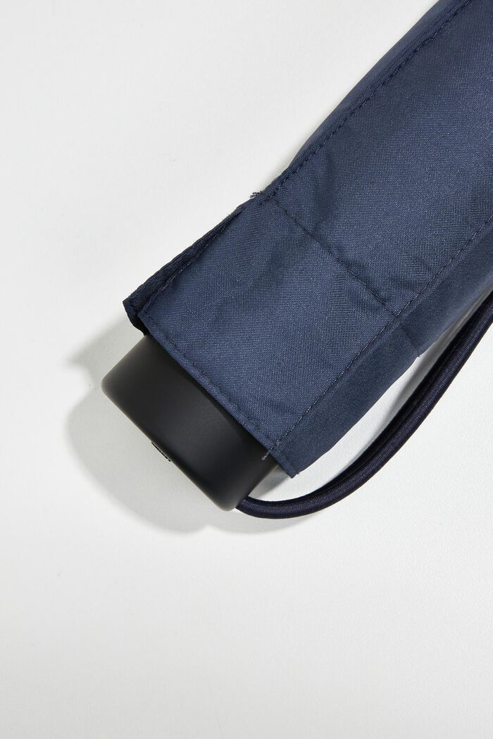 Unifarbener Mini-Taschenschirm, BLUE, detail image number 1