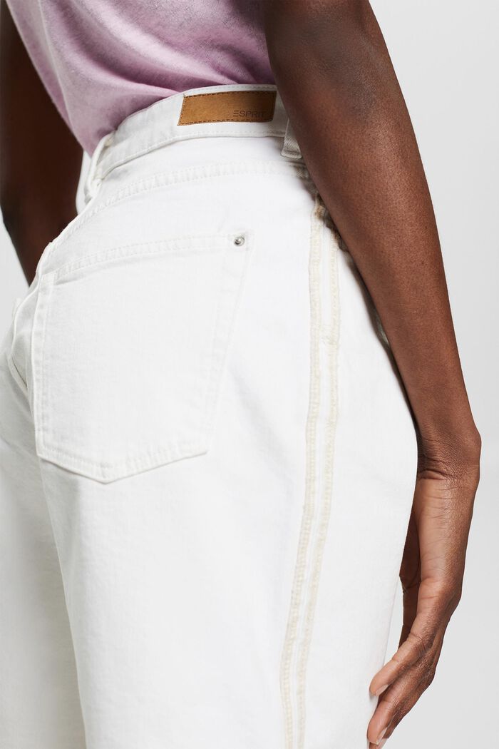 Denim-Shorts mit hohem Bund, WHITE, detail image number 5