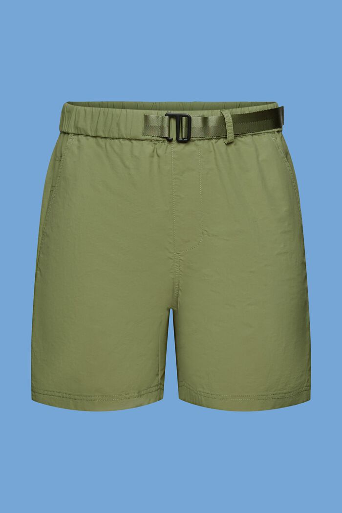 Shorts mit integriertem Gürtel, OLIVE, detail image number 7