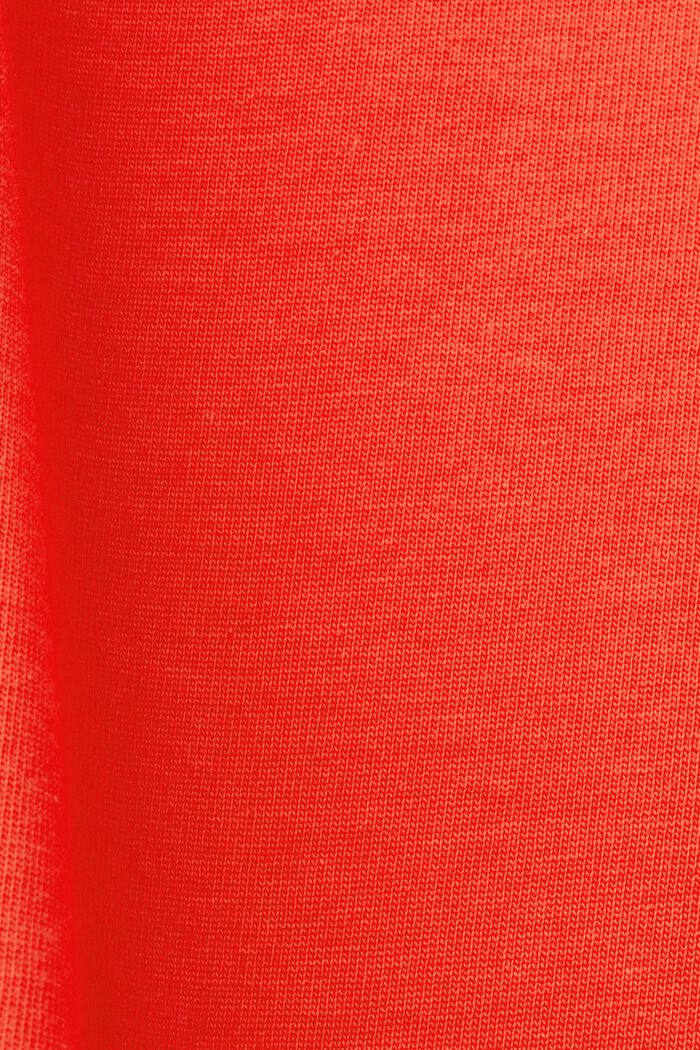 T-Shirt aus Bio-Baumwolle mit geometrischem Print, ORANGE RED, detail image number 6