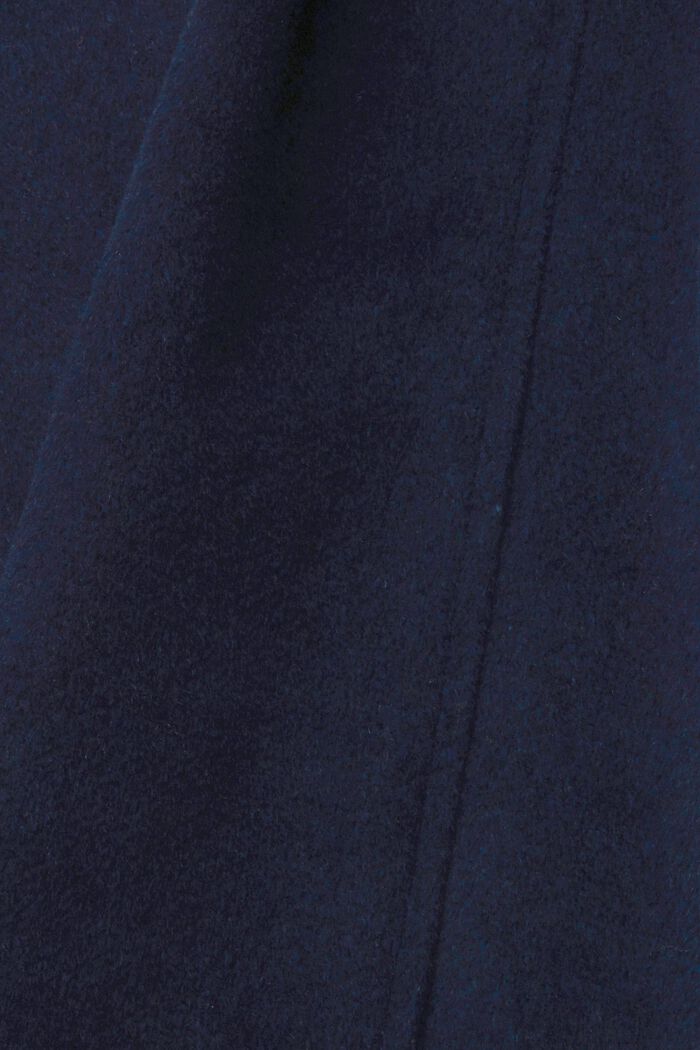 Doppelreihiger Mantel aus Wollmix, NAVY, detail image number 1
