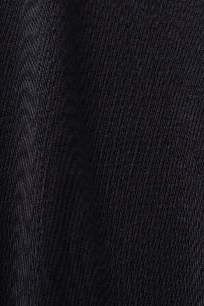 Jersey-Nachthemd mit Spitze, BLACK, detail image number 4