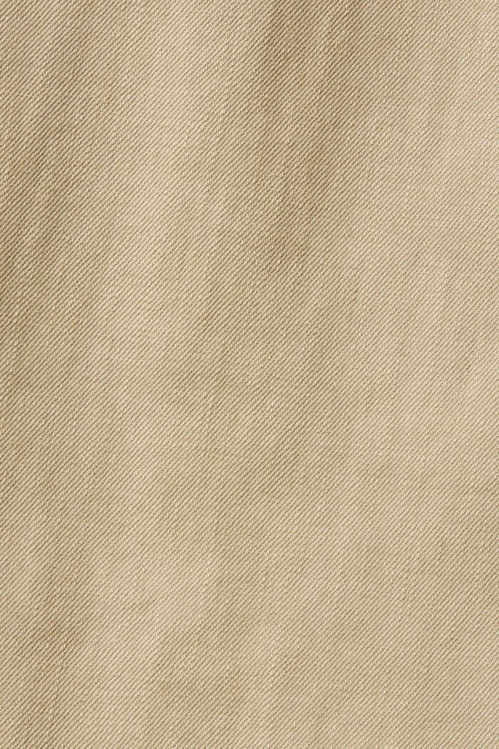 Nachhaltige Baumwollhose mit weitem Bein, LIGHT BEIGE, detail image number 6