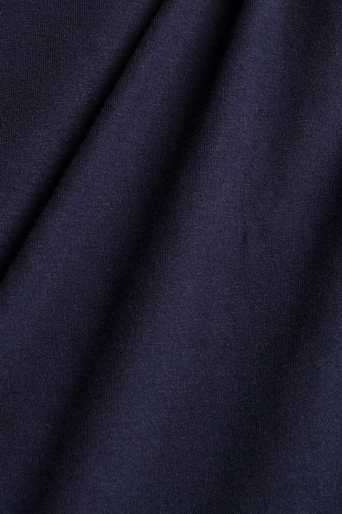 Nachthemd mit Reverskragen, 100% Bio-Baumwolle, NAVY, detail image number 3