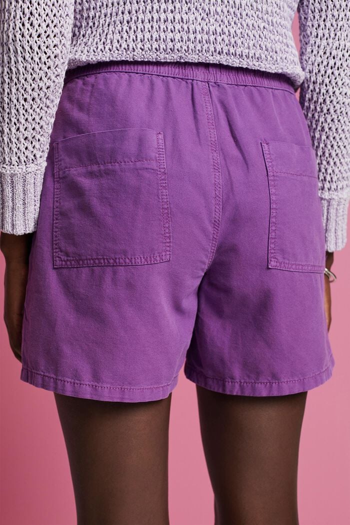 Shorts im Casual-Look mit elastischem Bund, PURPLE, detail image number 4