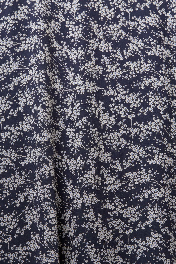Bluse mit Muster, LENZING™ ECOVERO™, BLUE, detail image number 5