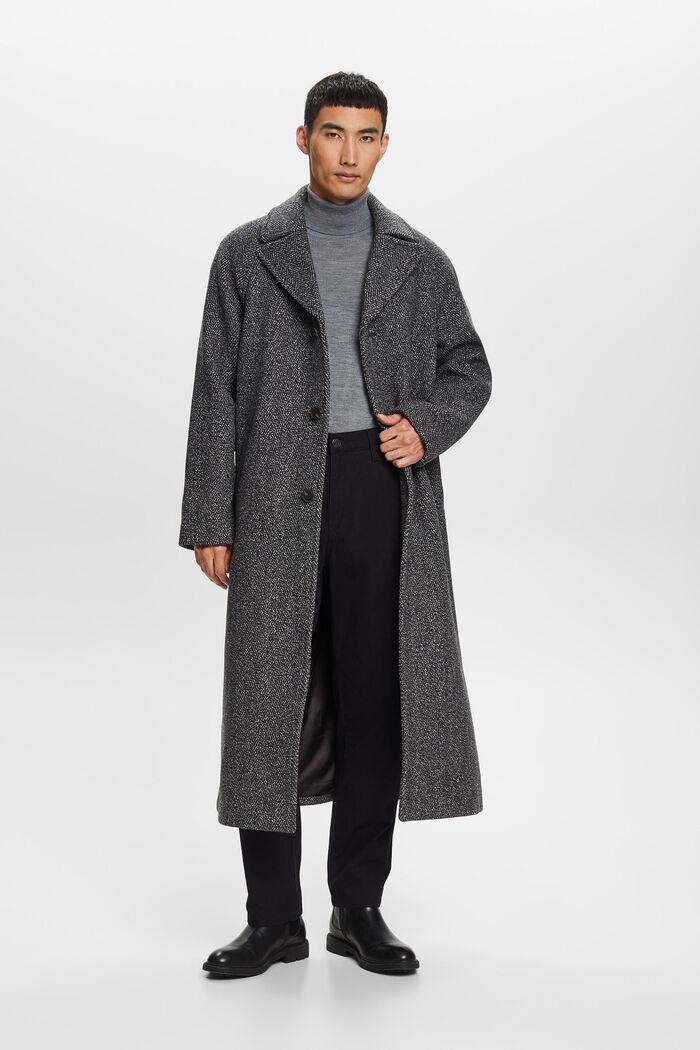 Coats woven, BLACK, detail image number 1