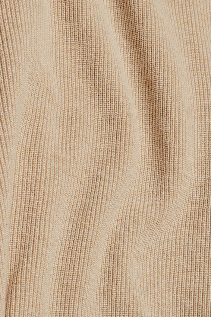 Strickpullover aus 100% Organic Cotton, SAND, detail image number 4