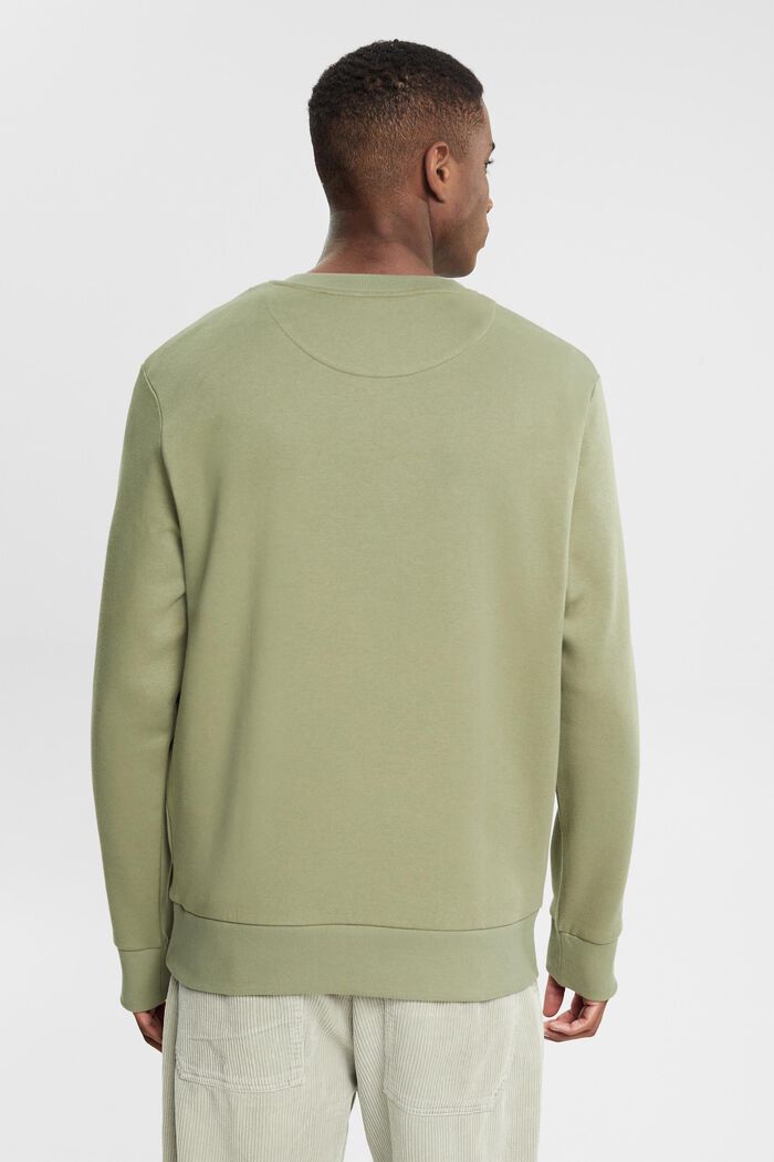 Recycelt: unifarbenes Sweatshirt, LIGHT KHAKI, detail image number 3