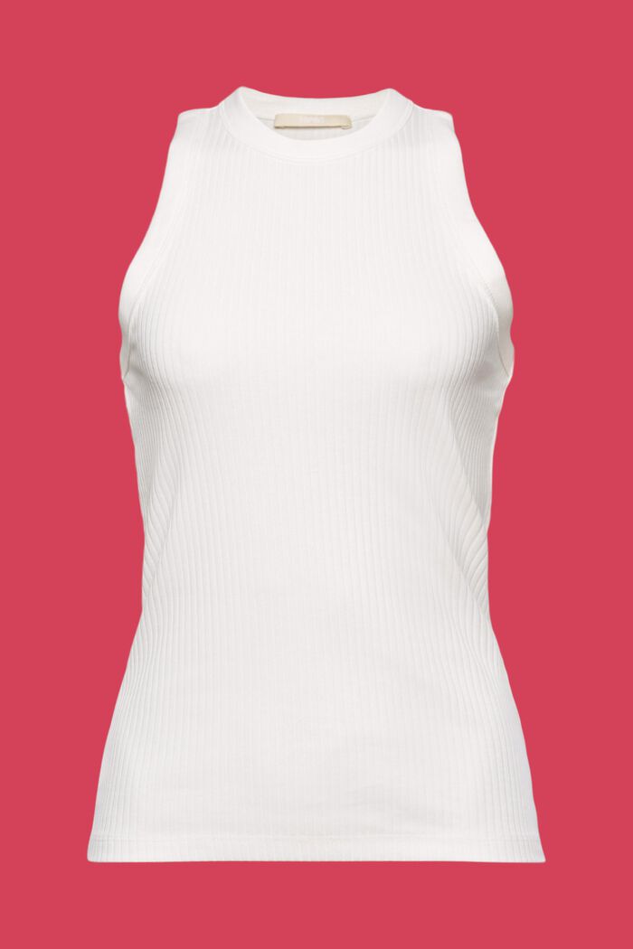 Rippstrick-Tanktop, OFF WHITE, detail image number 6