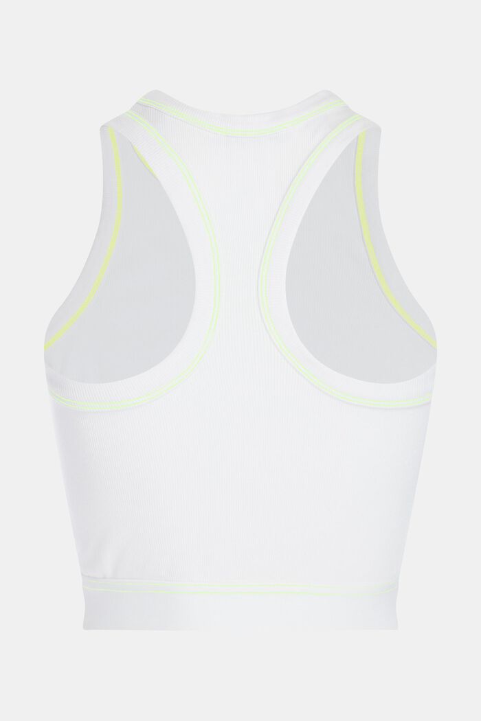2-in-1 Cropped Sweat Set mit neonfarbigem Logo-Print, LIME YELLOW, detail image number 8