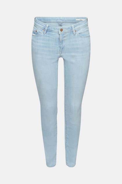 Skinny Stretch-Jeans, BLUE LIGHT WASHED, overview