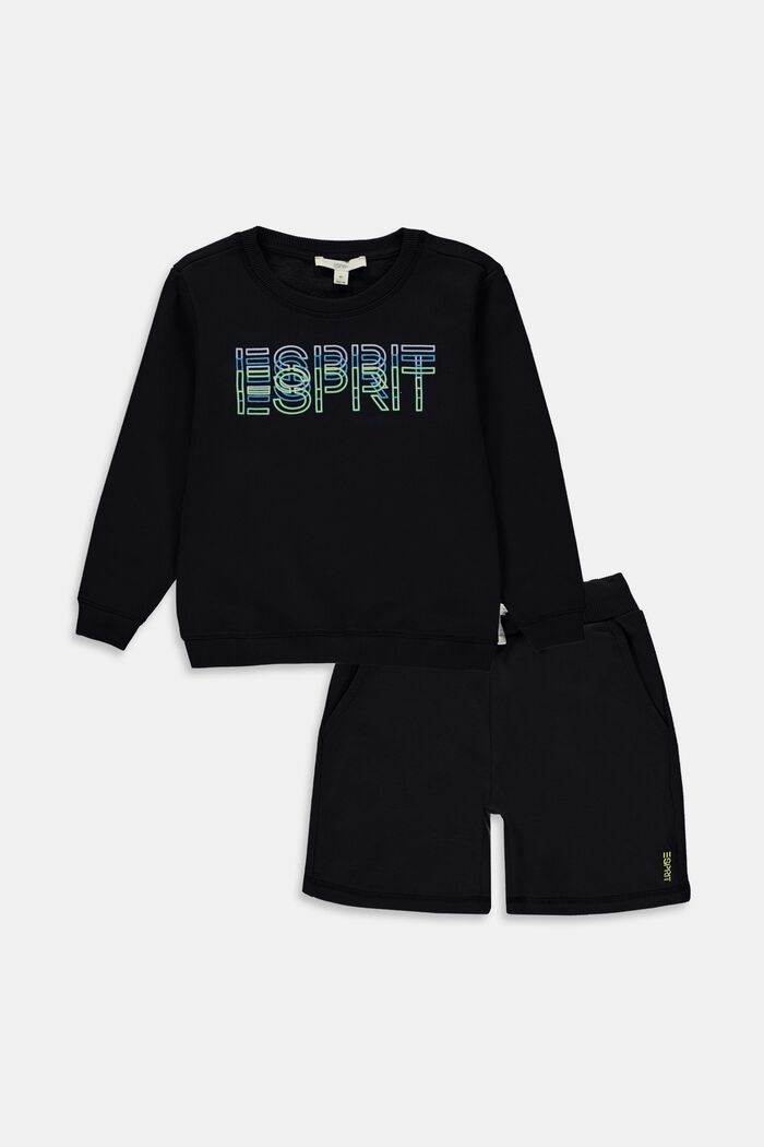 Gemischtes Set: Sweatshirt und Shorts, BLACK, detail image number 0