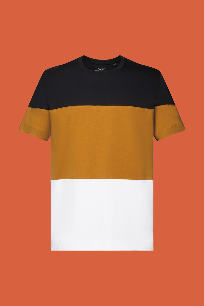 Colourblock-T-Shirt, 100 % Baumwolle, BLACK, detail image number 6