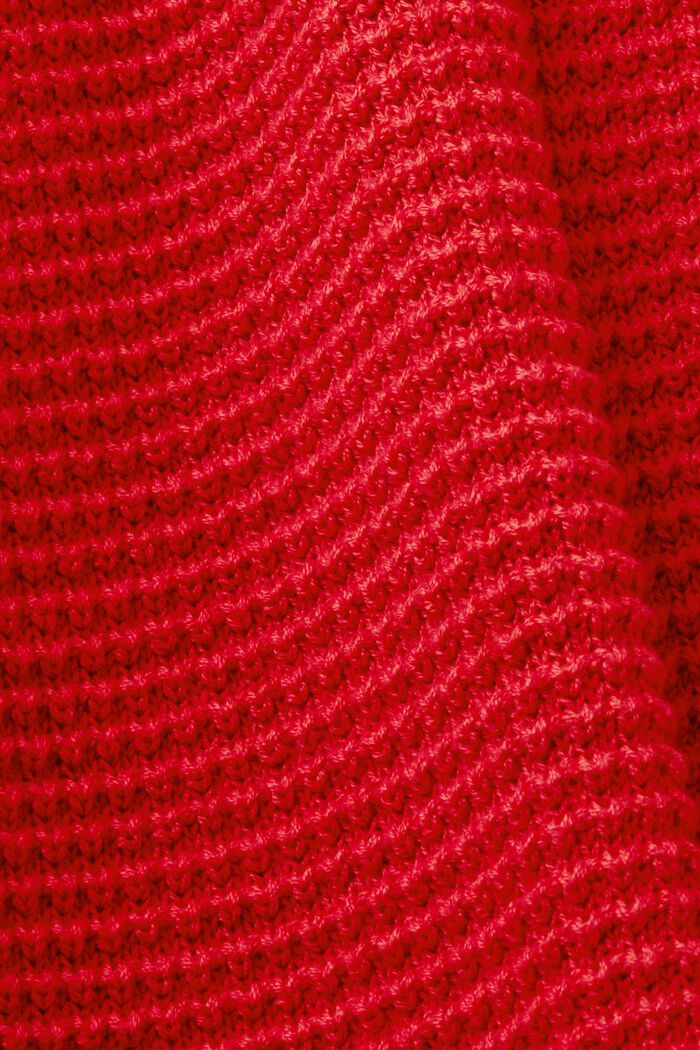Pullover aus Strukturstrick, DARK RED, detail image number 5