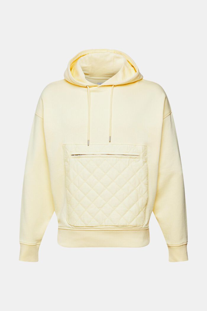 Oversize-Sweatshirt mit Zippertasche, PASTEL YELLOW, detail image number 6