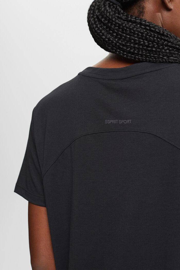 Active T-Shirt, LENZING™ ECOVERO™, BLACK, detail image number 4