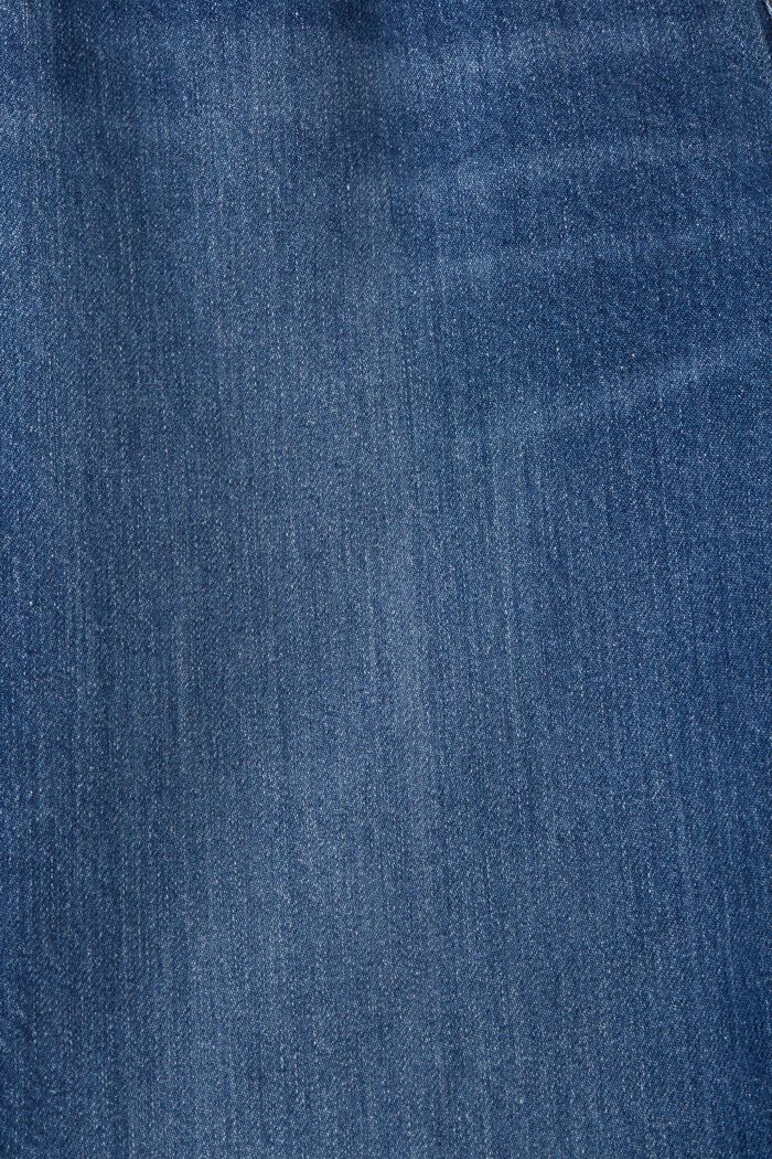 Dad Jeans im Distressed-Look, 100 % Baumwolle, BLUE MEDIUM WASHED, detail image number 5