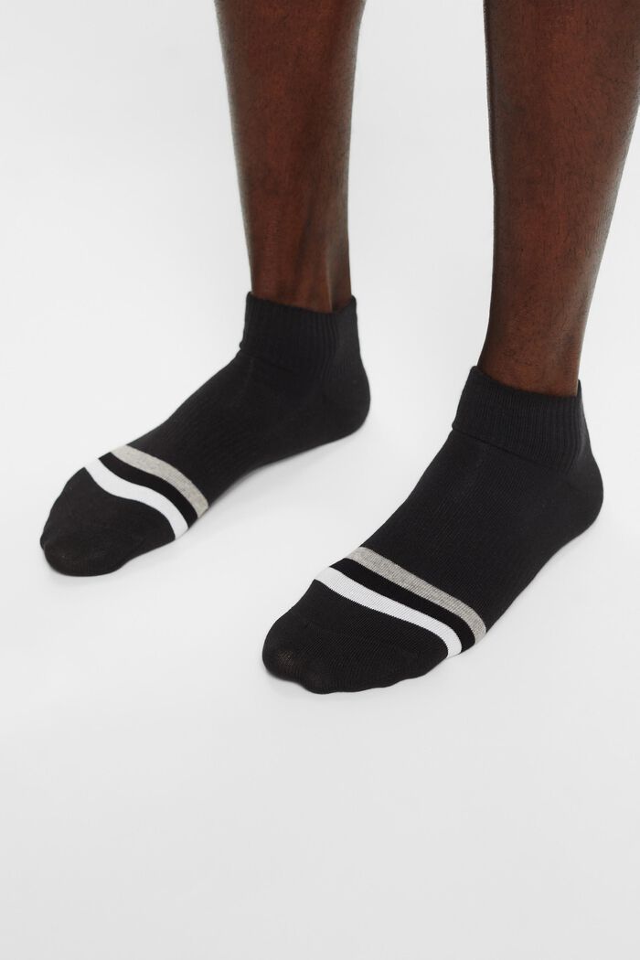 2er-Set Gestreifte Socken, BLACK, detail image number 1