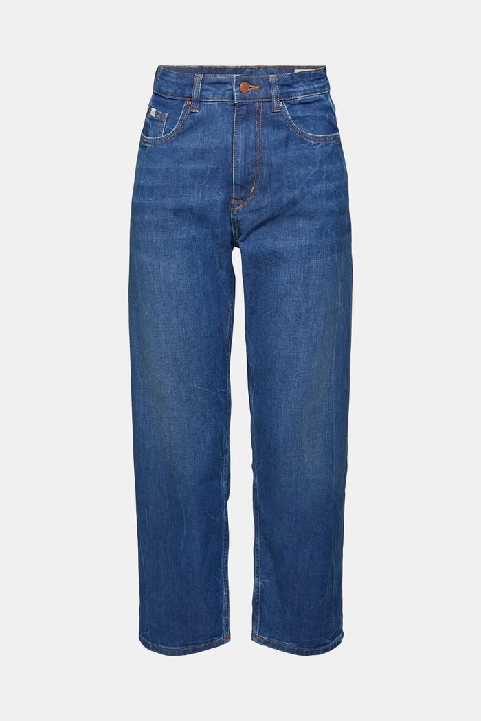 Recycelt: Cropped Jeans mit COOLMAX®, BLUE DARK WASHED, detail image number 7