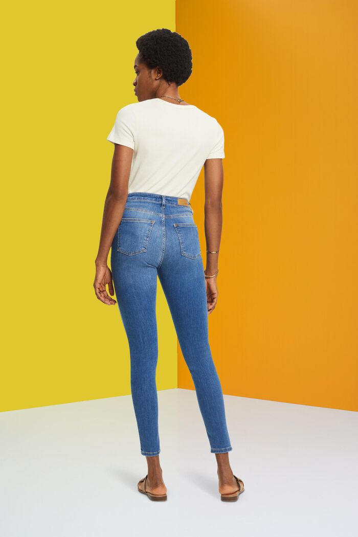 Stretch-Jeans mit Skinny-Fit, BLUE MEDIUM WASHED, detail image number 3