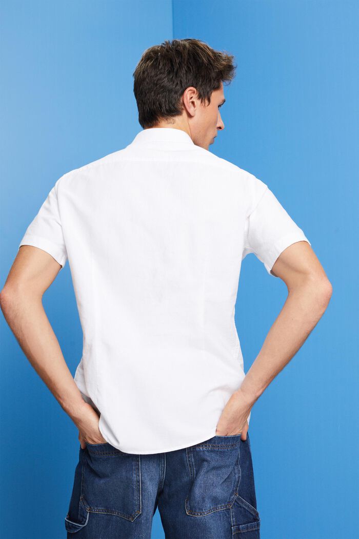 Button-Down-Hemd aus Baumwolle, WHITE, detail image number 3