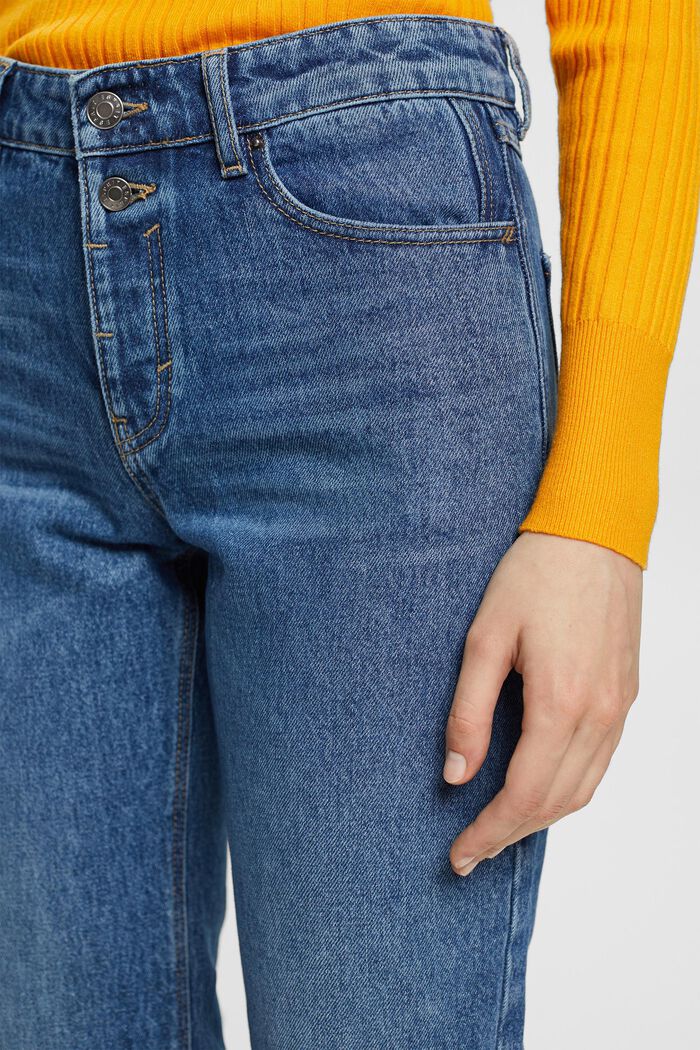 Ausgestellte Cropped-Mid-Rise-Stretchjeans, BLUE MEDIUM WASHED, detail image number 2