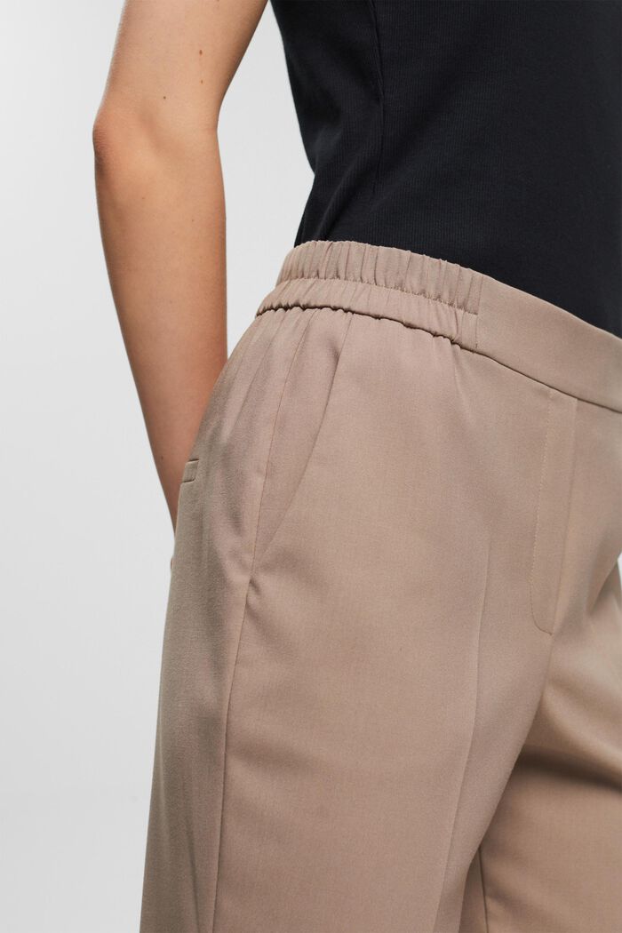 Mid-Rise-Pants im Cropped Fit, TAUPE, detail image number 0