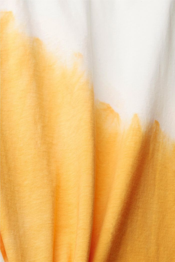Jersey-T-Shirt mit Batik-Färbung, SUNFLOWER YELLOW, detail image number 4