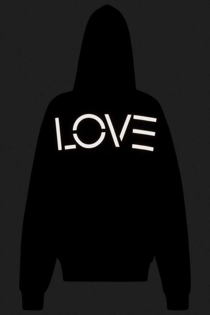 Unisex Sweatshirt im Patchwork-Look, BLACK, detail image number 7