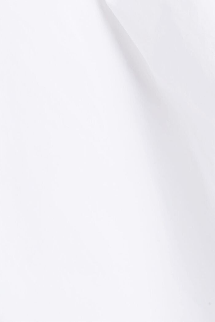 Oversize Hemdbluse aus Baumwolle, WHITE, detail image number 4