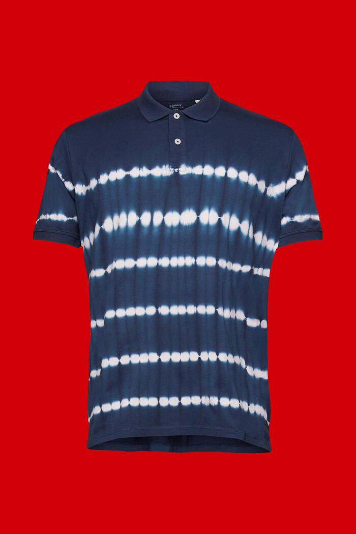 Poloshirt aus Baumwolle im Tie-Dye, NAVY, detail image number 6