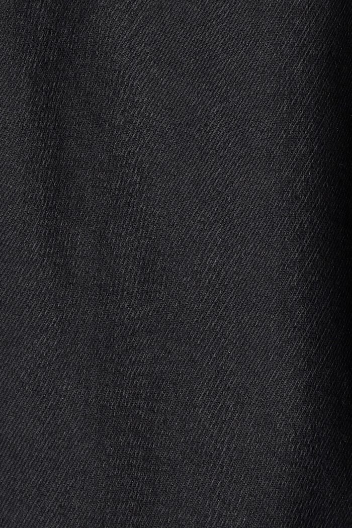 Beschichtete Flared-Jeans, Bio-Baumwoll-Mix, BLUE BLACK, detail image number 4