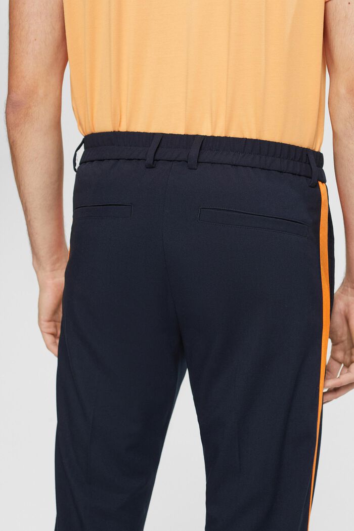 Taillierte Pants im Jogger-Style, NAVY, detail image number 4