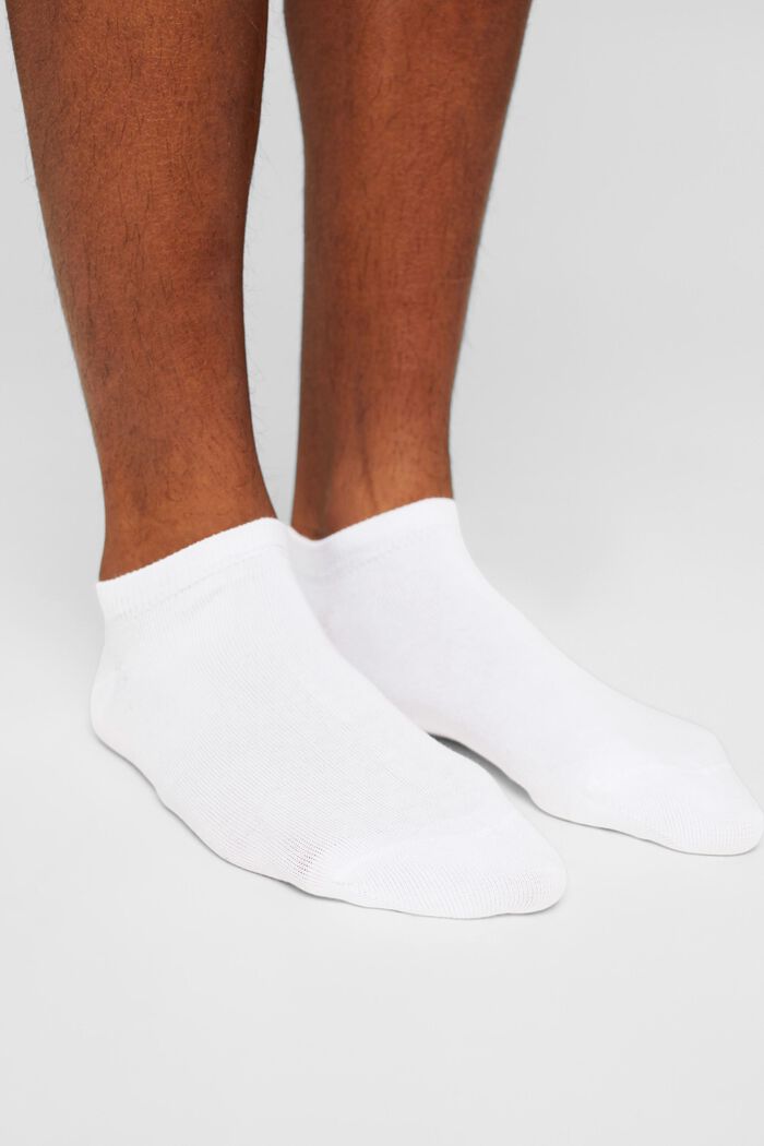 10er-Pack Sneaker-Socken, Bio-Baumwollmix, WHITE, detail image number 2