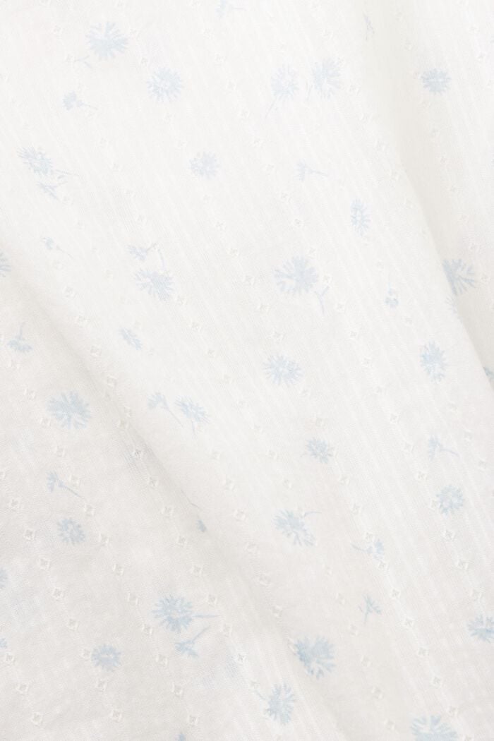 Dobby-Bluse mit Blumenprint, OFF WHITE, detail image number 5