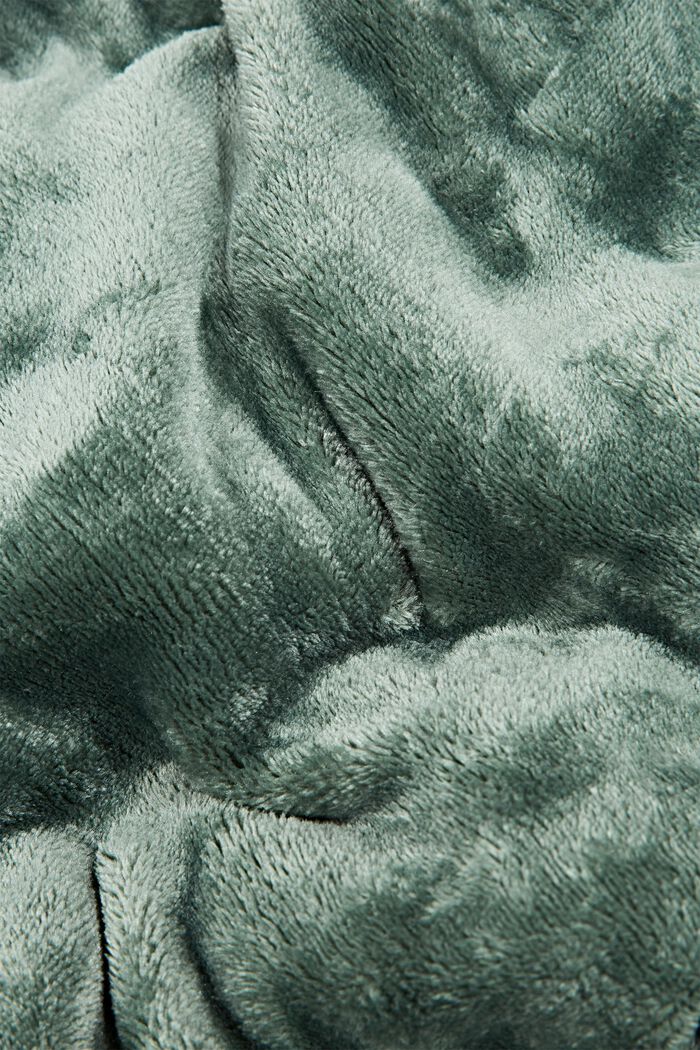 Plaid aus Fleece, DARK GREEN, detail image number 2
