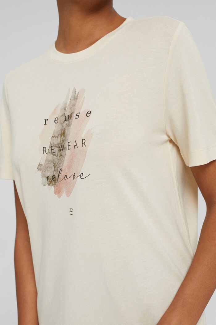 T-Shirt mit Print aus TENCEL™ x REFIBRA™, ICE, detail image number 2