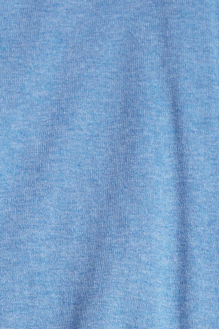 Feinstrickpullover aus 100% Baumwolle, LIGHT BLUE LAVENDER, detail image number 4