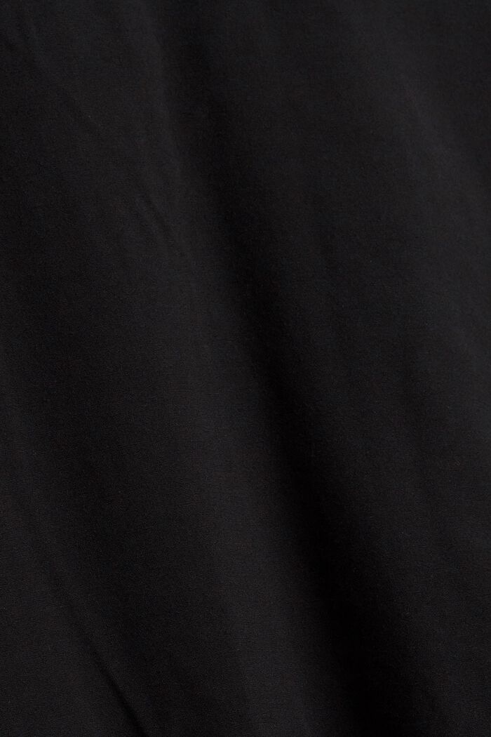 Bluse mit Rüschen, LENZING™ ECOVERO™, BLACK, detail image number 4