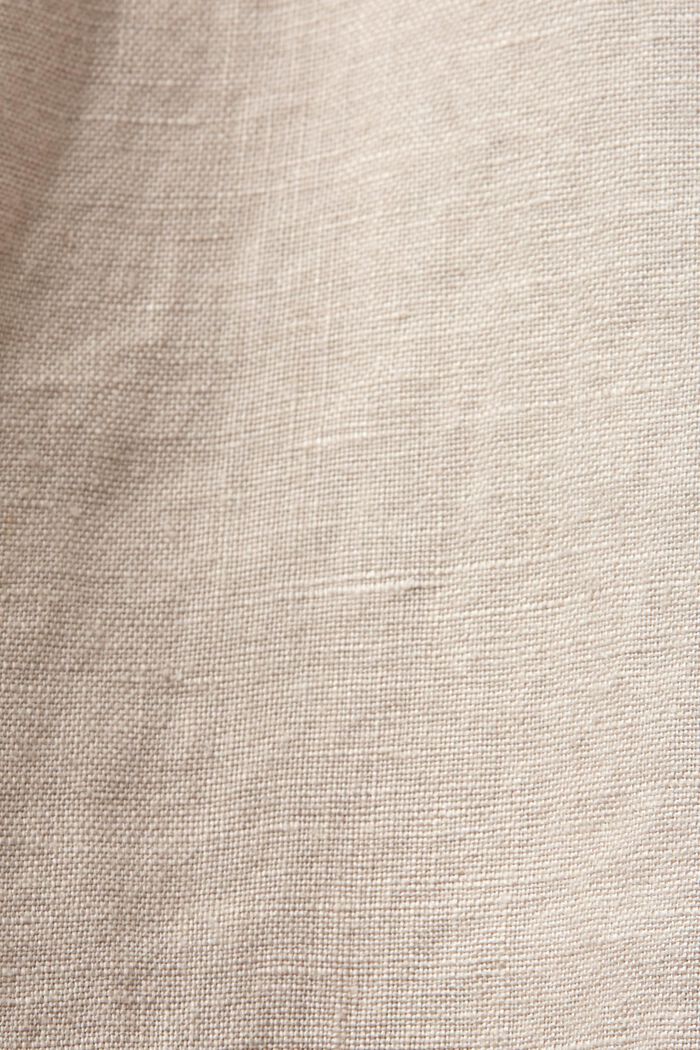 Mini-Hemdblusenkleid, 100 % Leinen, LIGHT TAUPE, detail image number 5