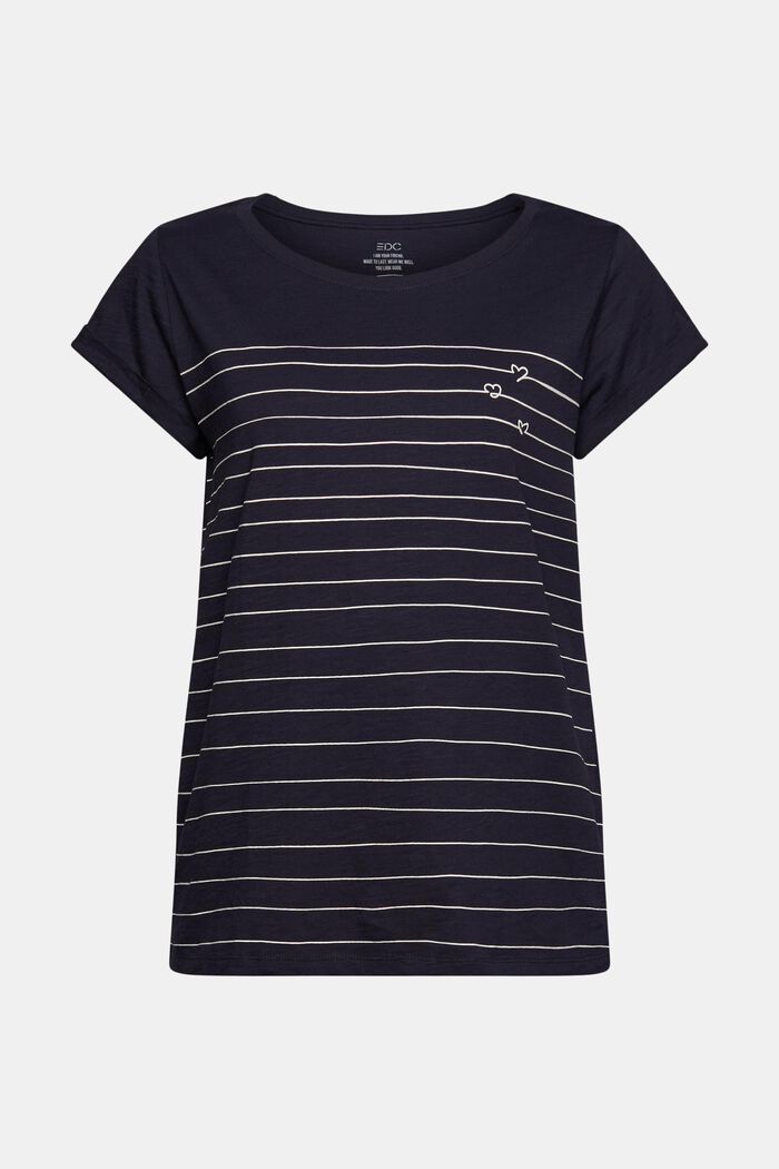 T-Shirt mit Print, 100% Baumwolle, NAVY, detail image number 6